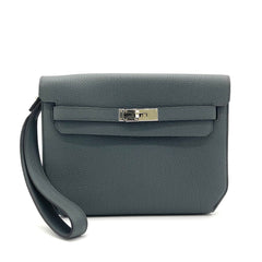 HERMES Kelly depeches 25 pouch Vert Amande