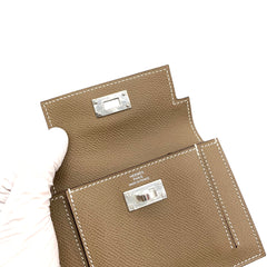 HERMES 엡솜 켈리 포켓 컴팩트 지갑 에투페
