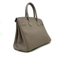 HERMES  Taurillon Novillo Birkin 30 Gris Asphalte