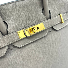 HERMES  Taurillon Novillo Birkin 30 Gris Asphalte