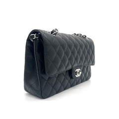 CHANEL Caviar Quilted Medium Double Flap Black