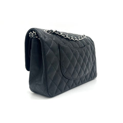 CHANEL Caviar Quilted Medium Double Flap Black