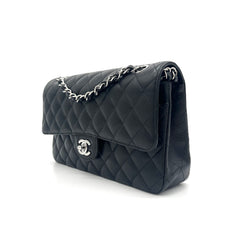 CHANEL Caviar Quilted Medium Double Flap Black