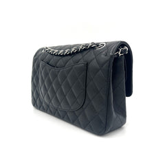 CHANEL Caviar Quilted Medium Double Flap Black