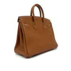 HERMES  Togo Birkin 25 Brown Hardware silver