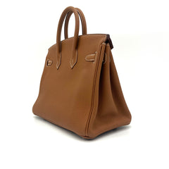 HERMES  Togo Birkin 25 Brown Hardware silver