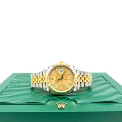 Rolex Datejust 41 Steel Champagne Dial Mens Watch 2021