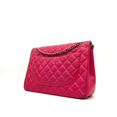 Chanel  Lambskin Quilted Jumbo Single Flap Barbie Pink 2014