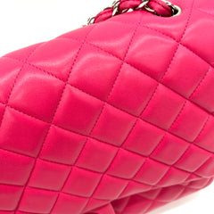 Chanel  Lambskin Quilted Jumbo Single Flap Barbie Pink 2014