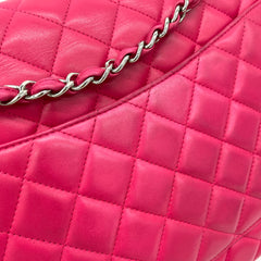 Chanel  Lambskin Quilted Jumbo Single Flap Barbie Pink 2014