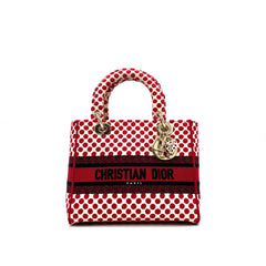 Dior Lady D-Lite cloth handbag ladybug