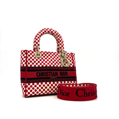 Dior Lady D-Lite cloth handbag ladybug