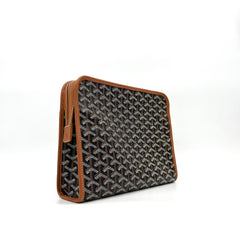 Goyard  Goyardine Jouvence MM Toiletry Pouch Black Gold