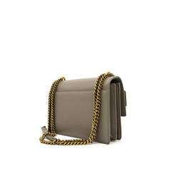 Saint Laurent  Calfskin Medium Monogram Sunset Greyish Brown