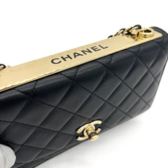 Chanel  Lambskin Quilted Trendy CC Wallet On Chain Wallet On Chain Black 2016-2017