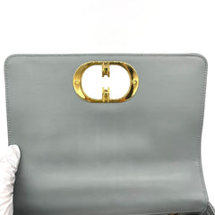 Christian Dior  Lambskin Cannage Medium Caro Bag Grey Stone