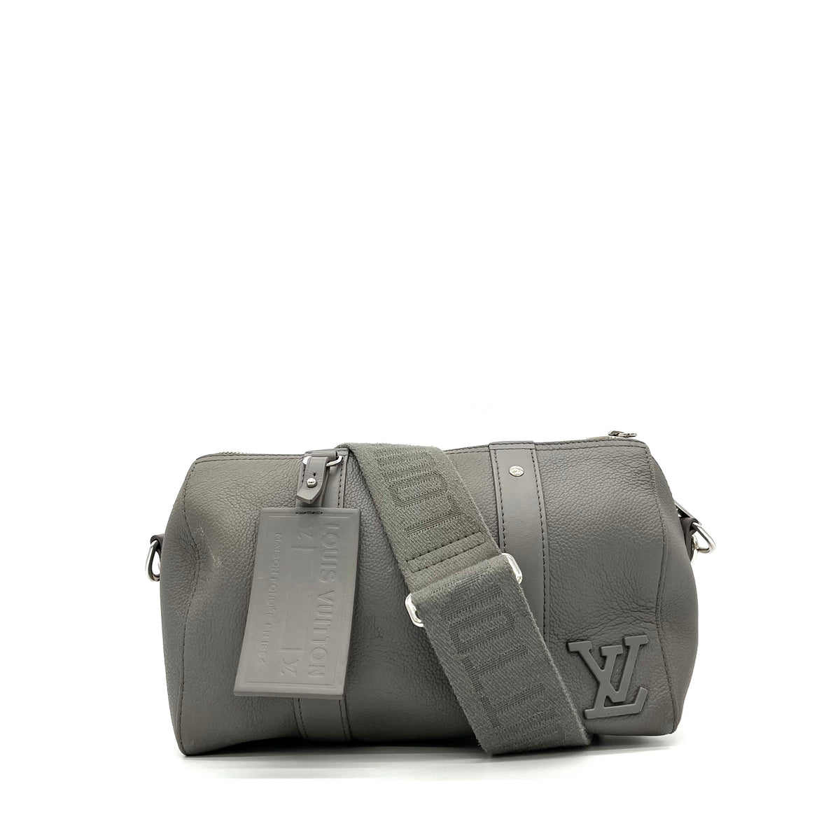 Louis Vuitton  Grained Calfskin Aerogram City Keepall Gris