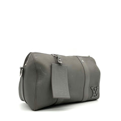 Louis Vuitton  Grained Calfskin Aerogram City Keepall Gris