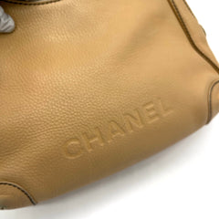 Chanel Grained Calfskin Tassel Hobo Beige 2003-2004