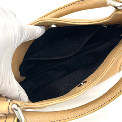 Chanel Grained Calfskin Tassel Hobo Beige 2003-2004