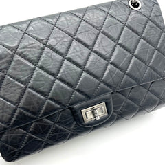 Chanel  Aged Calfskin Quilted 2.55 Reissue 226 Flap Black 2008-2009