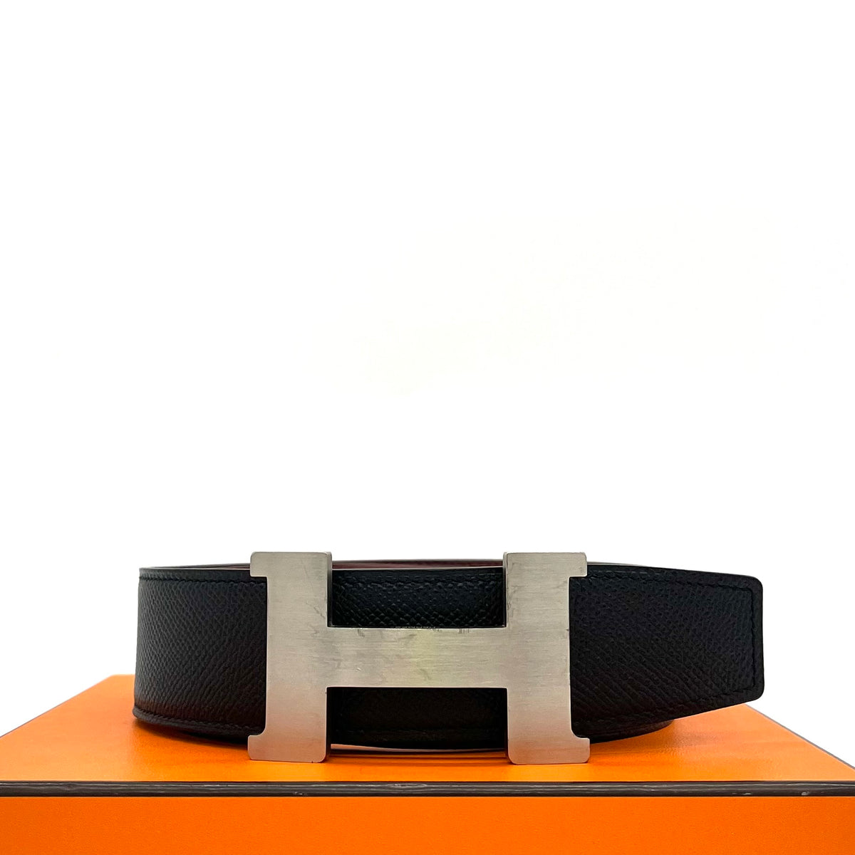 Hermes  Epsom 42mm Constance 2 Belt 95 Etain Black