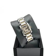 Cartier Tank Francaise Watch in 18K Stainless Steel/Yellow Gold