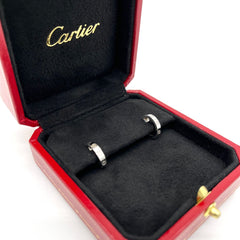 Cartier LOVE hoop earrings, small model White Gold