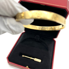 Cartier LOVE bracelet, classic model size 18