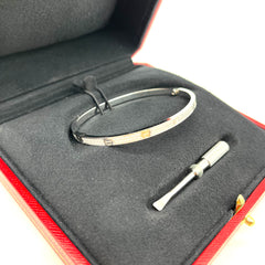 Cartier LOVE bracelet, small model, paved Size 18