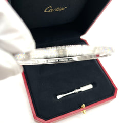 Cartier LOVE bracelet, small model, paved Size 18