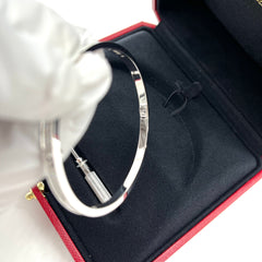 Cartier LOVE bracelet, small model, paved Size 18