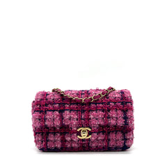 CHANEL 23/24 Metiers d'Art Pink Wool mini bag