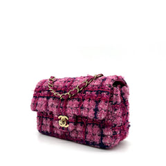 CHANEL 23/24 Metiers d'Art Pink Wool mini bag