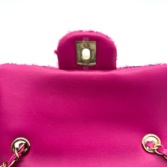 CHANEL 23/24 Metiers d'Art Pink Wool mini bag