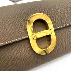 Hermes  Epsom Chaine d'Ancre Wallet To Go Etoupe