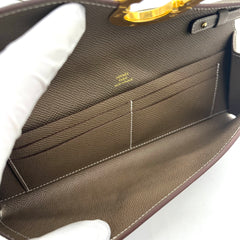 Hermes  Epsom Chaine d'Ancre Wallet To Go Etoupe