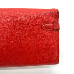 Hermes Epsom Kelly Longue Wallet Rouge Tomate