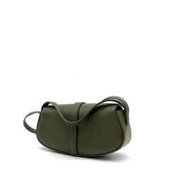 Celine Smooth Calfskin Tabou Clutch On Strap Olive