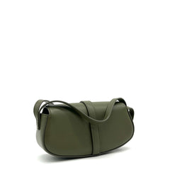 Celine Smooth Calfskin Tabou Clutch On Strap Olive