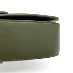 Celine Smooth Calfskin Tabou Clutch On Strap Olive