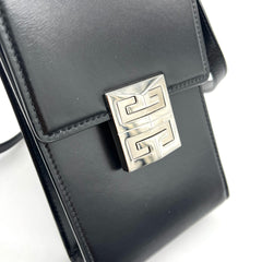 Givenchy Mini 4G Vertical Bag Black with Silver Hardware