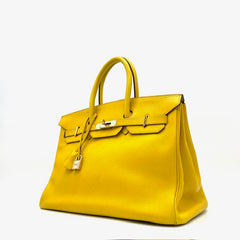 Hermes Taurillon Novillo Birkin 35 Jaune De Naples