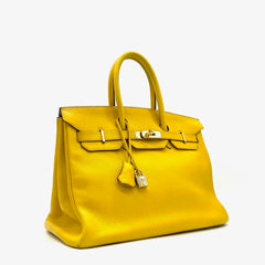 Hermes Taurillon Novillo Birkin 35 Jaune De Naples