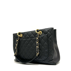 CHANEL Caviar Quilted Grand Shopping Tote GST Black 2013-2014