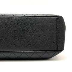 CHANEL Caviar Quilted Grand Shopping Tote GST Black 2013-2014
