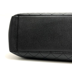 CHANEL Caviar Quilted Grand Shopping Tote GST Black 2013-2014