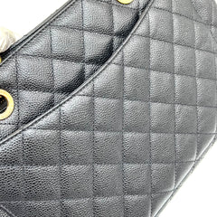 CHANEL Caviar Quilted Grand Shopping Tote GST Black 2013-2014