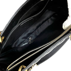 CHANEL Caviar Quilted Grand Shopping Tote GST Black 2013-2014