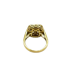 18K Gold and Natural Diamond Ring